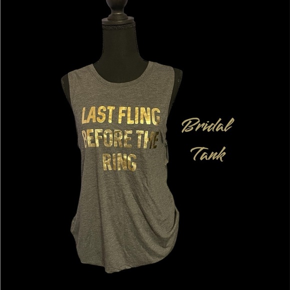 BRIDAL TANK TOPS BY NEXT LEVEL & MODERN LUX & BELLA SEE DESCRIPTION - Picture 6 of 6